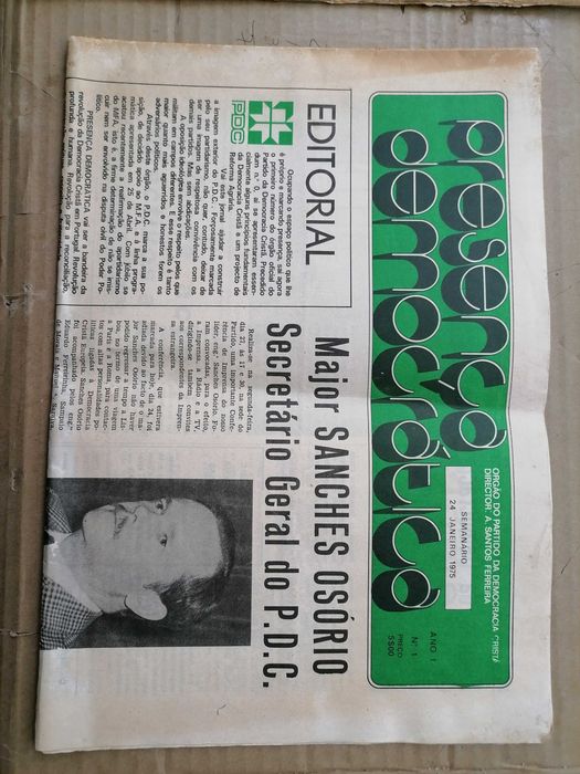 Jornal P. D. C. Presença Democrática        
Nº 1 - Janeiro 1975