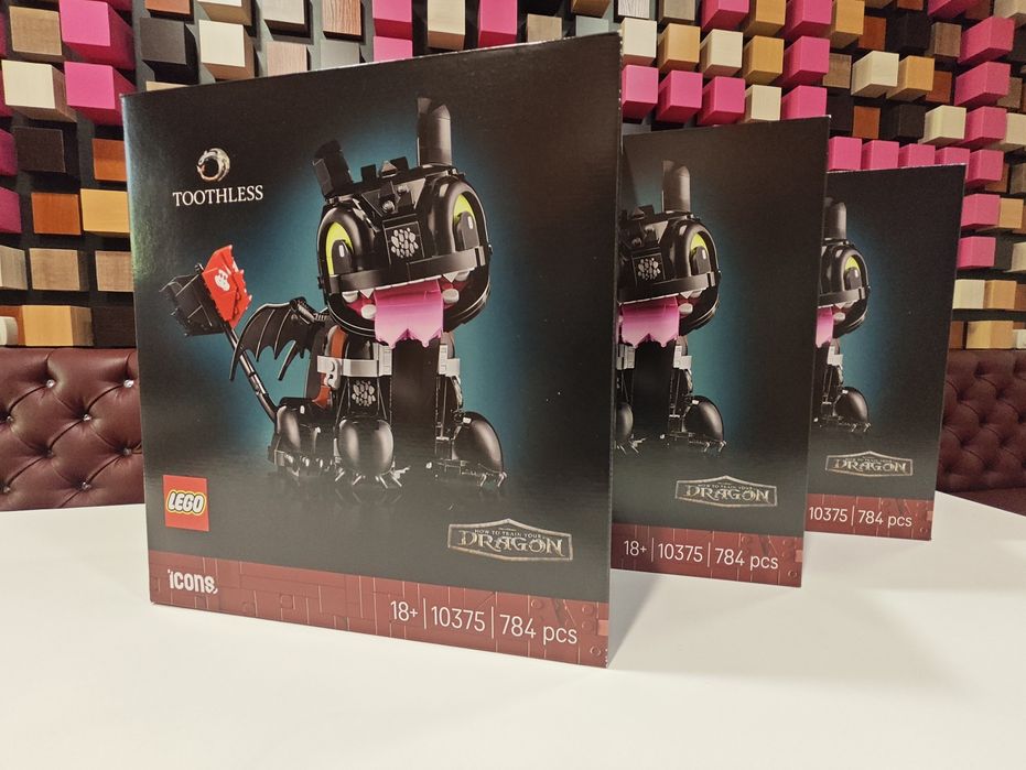 Конструктор LEGO ICONS 10375 Як приборкати дракона Беззубик