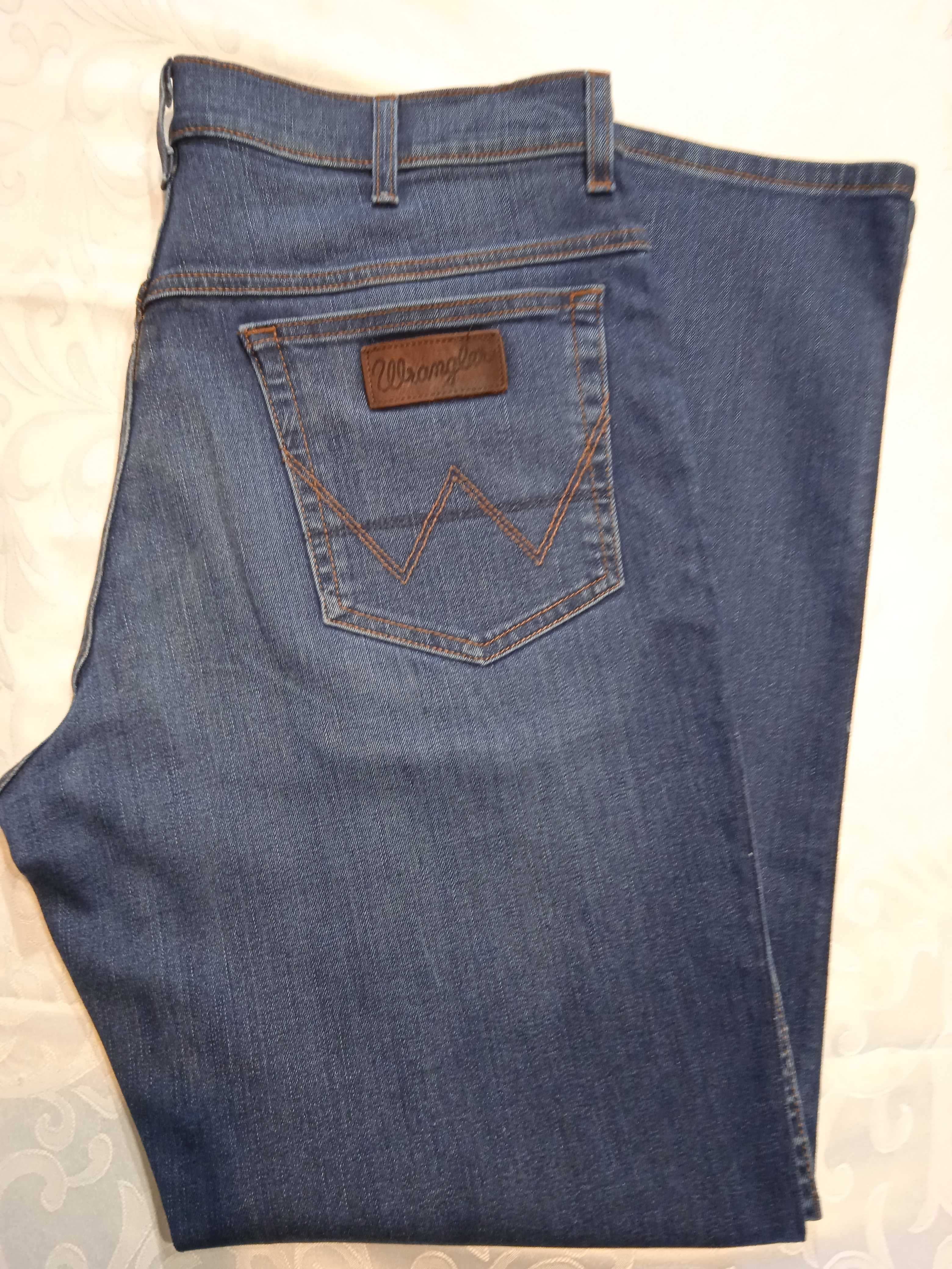 Wrangler Texas Stretch Nowe niebieskie spodnie jeansy W36 L32