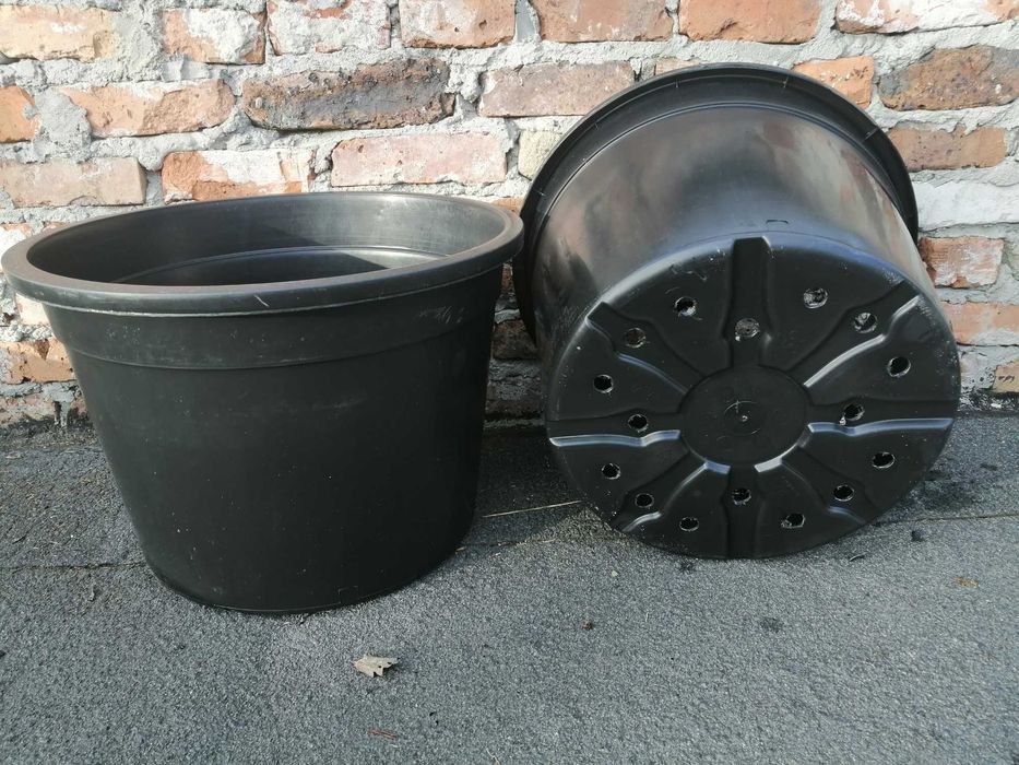 Doniczki 50 L litrów NOWE 50L śr. 49cm GRUBE SZEROKIE do choinek