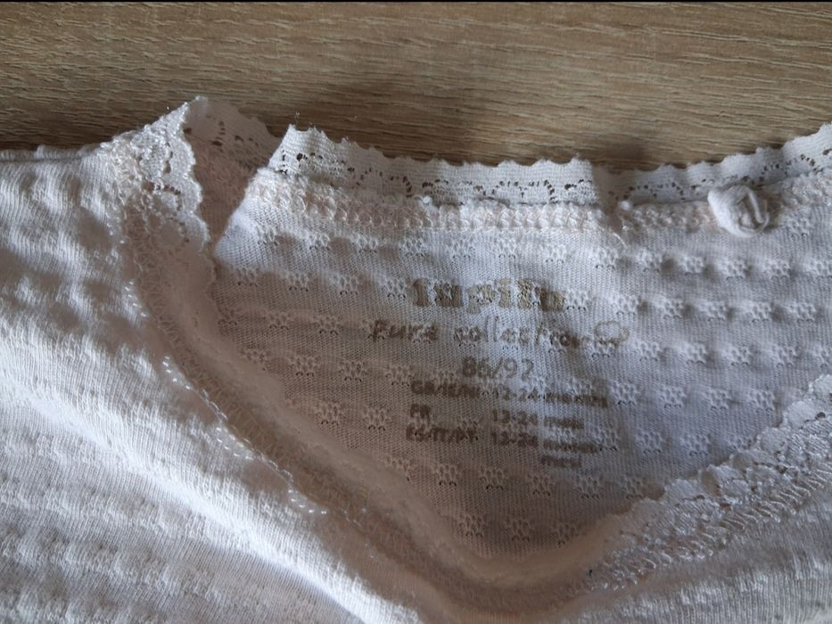 zestaw bluzek z długim rękawem dla dziewczynki rozmiar 86 cm