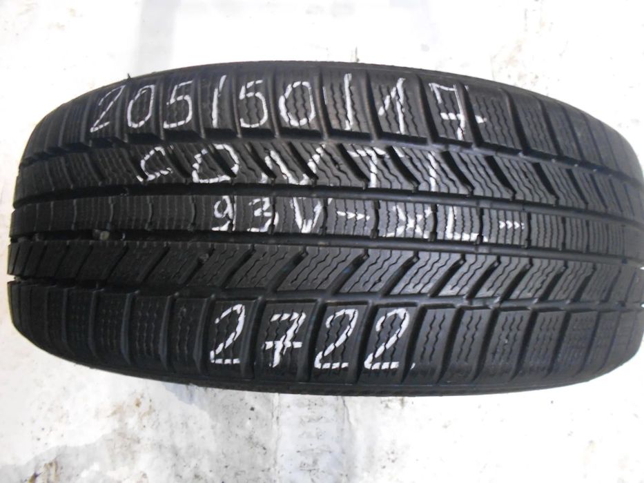 OPONA POJEDYNKA  205/50r17 CONTINENTAL WINTER CONTACT TS 870P XL DOT 2722 8.5MM