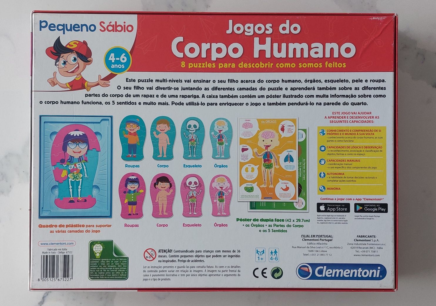 Jogos do Corpo Humano - Clementoni