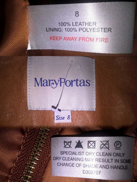 Кожаная куртка косуха Mary Portas Англия на девочку XS 40-42 размер