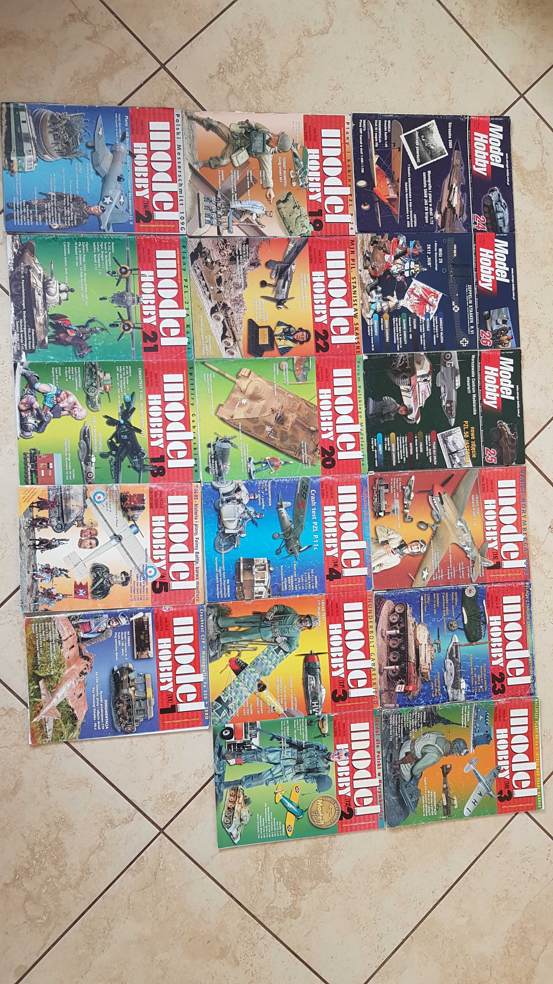 Model hobby - czasopisma 11 sztuk różnych roczników
