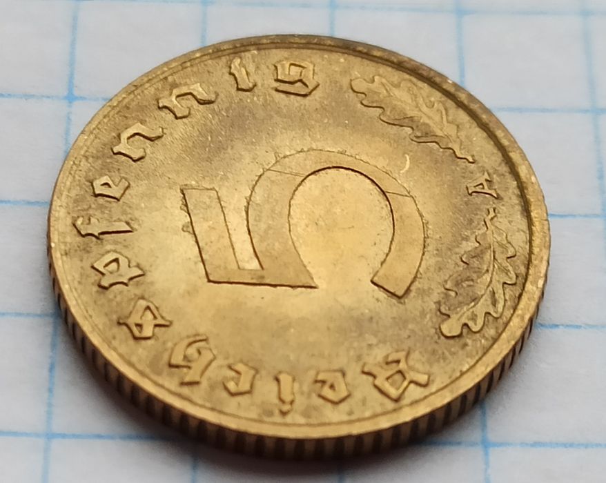 Монета 5 рейхспфеннигов, 1939 год 'А' Берлин