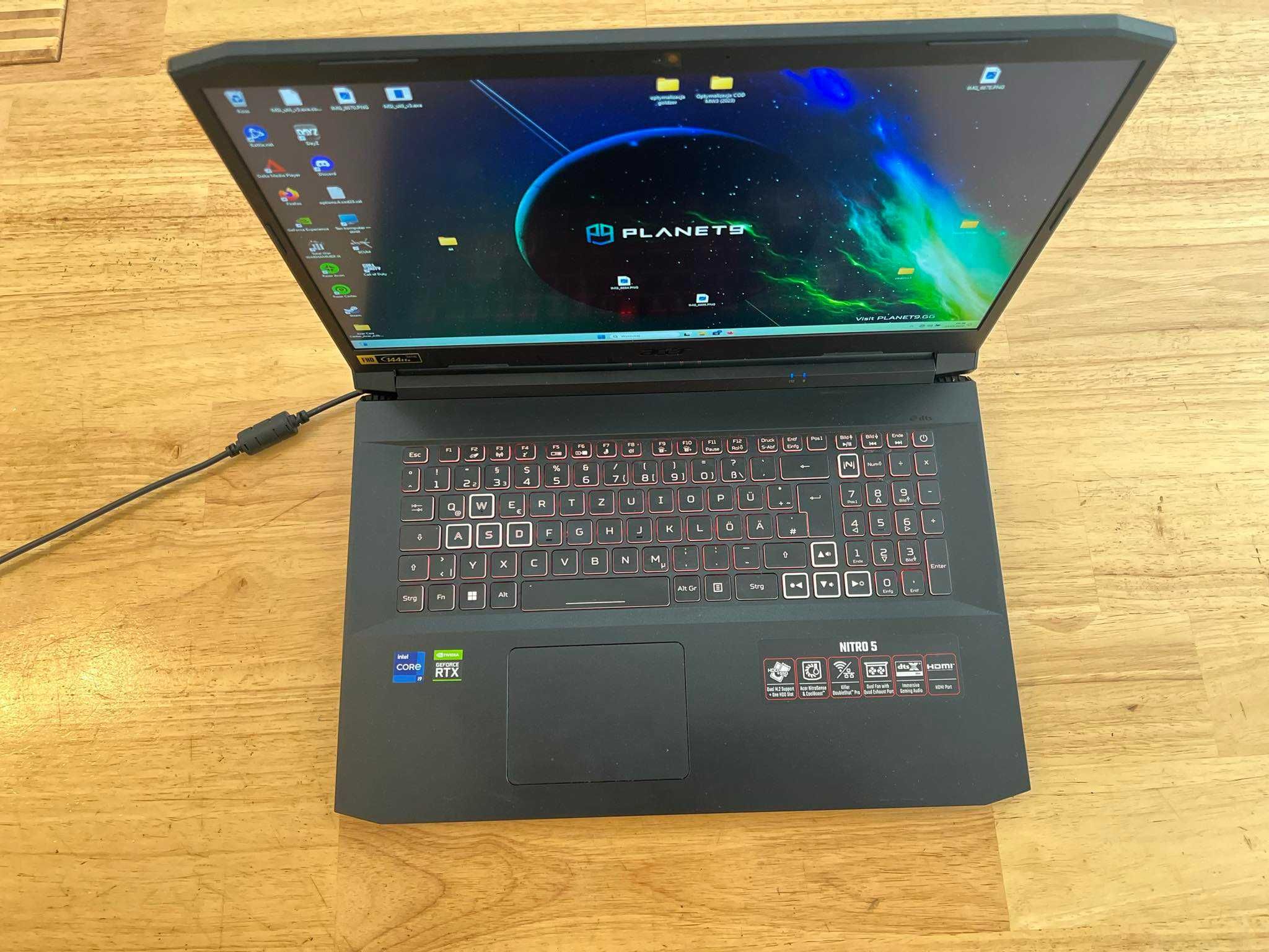 Świetny laptop gamingowy Acer Nitro 5, i9 rtx3060