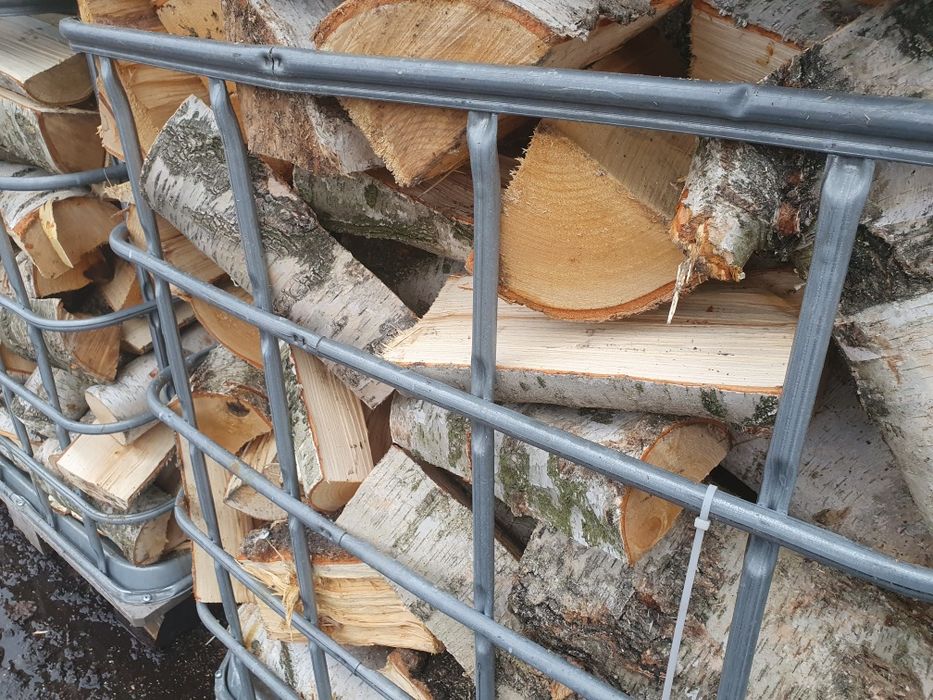 Drewno kominkowe suche, brzoza