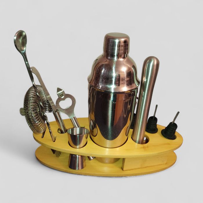 Набор бармена с подставкой. 10 предметов.