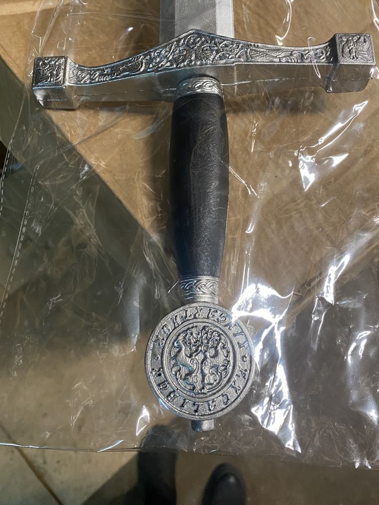 miecz rycerza srebrny król king artur 100 cm przebranie karnawał