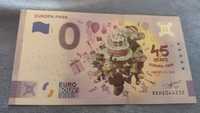 Banknot 0 euro Europa park color kolor kolorowe