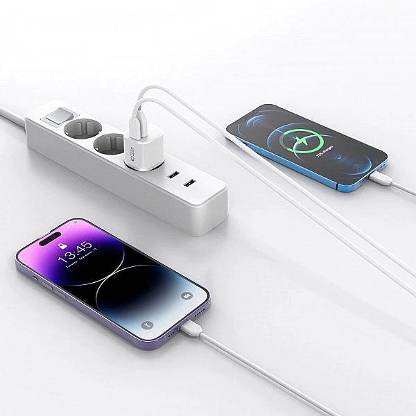 Ładowarka Tech-Protect C20W sieciowa mini USB-C PD 20W / USB-A QC 3.0