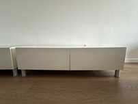 Movel branco de sala. 2 modulos