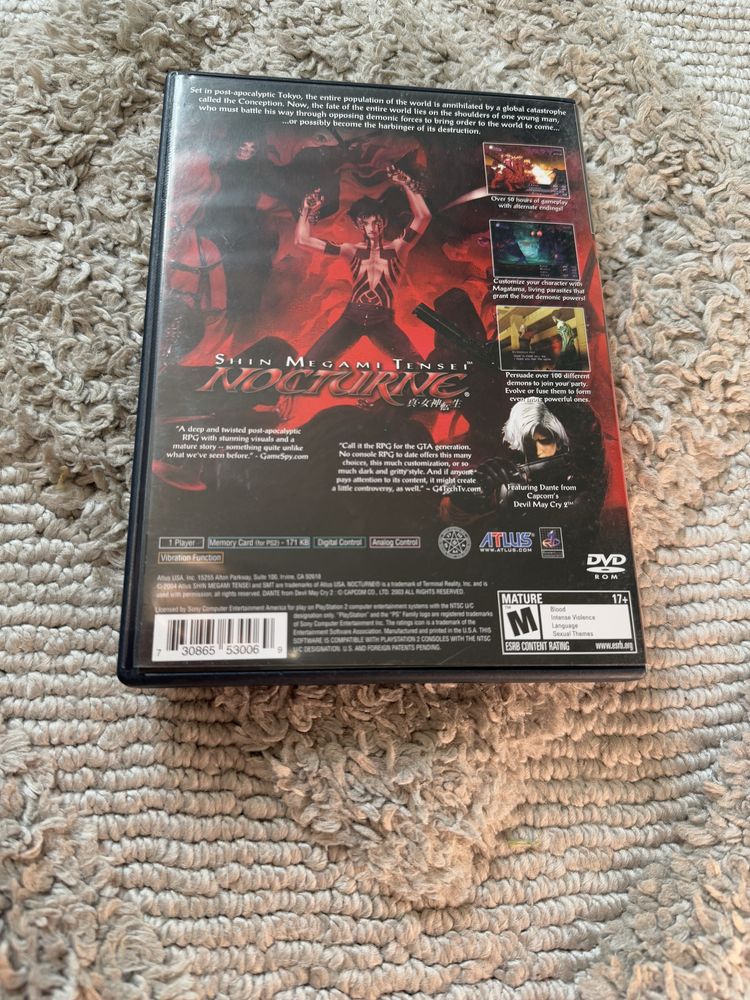 shin megami tensei nocturne ps2