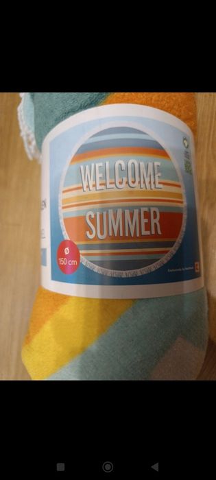 Ręcznik plażowy 150cm nowy