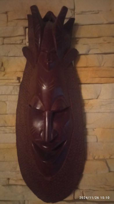 Duża maska oryginalna afrykańska