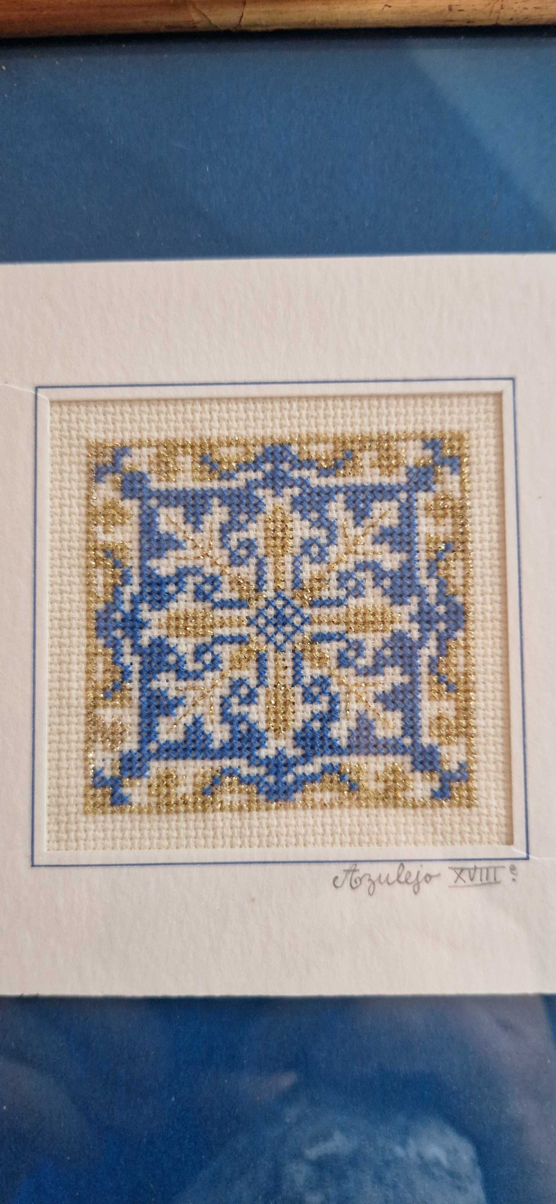 Haft mandala antyk dekor Azulejo XVIII PORTUGALIA