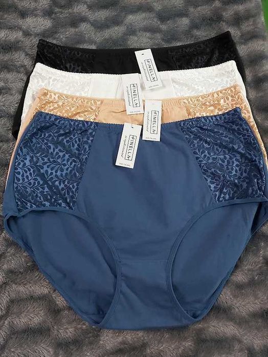 Bardzo duże majtki, Finella, pakiet 4 sztuk, rozmiar 5XL/6XL, nowe