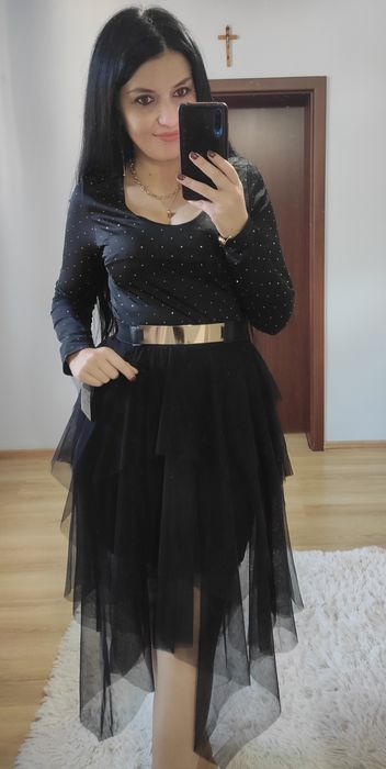 Sukienka z tiulowym dołem andrzejki święta sylwester