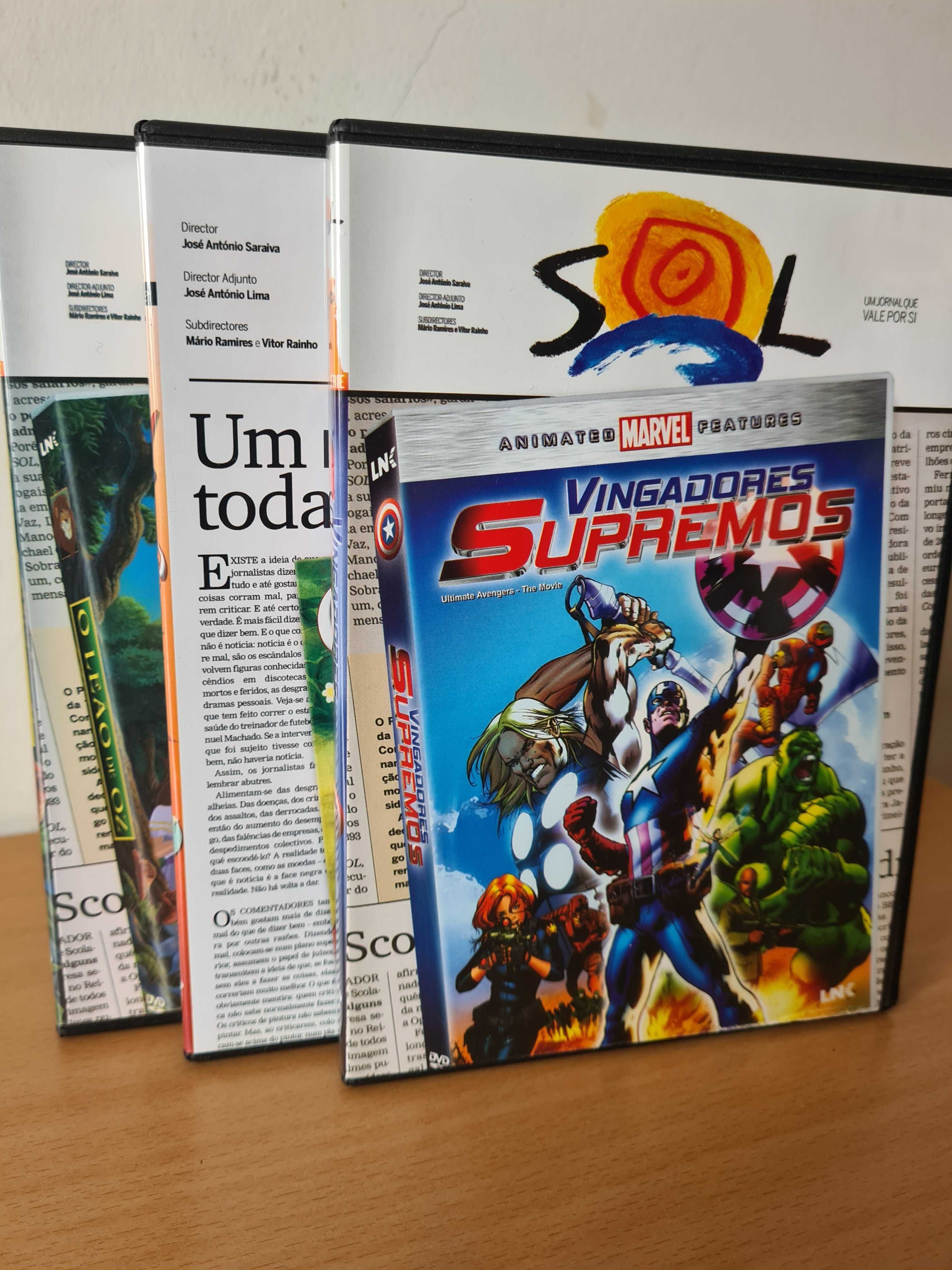 3 DVDs da série infantil publicada pelo jornal "Sol"