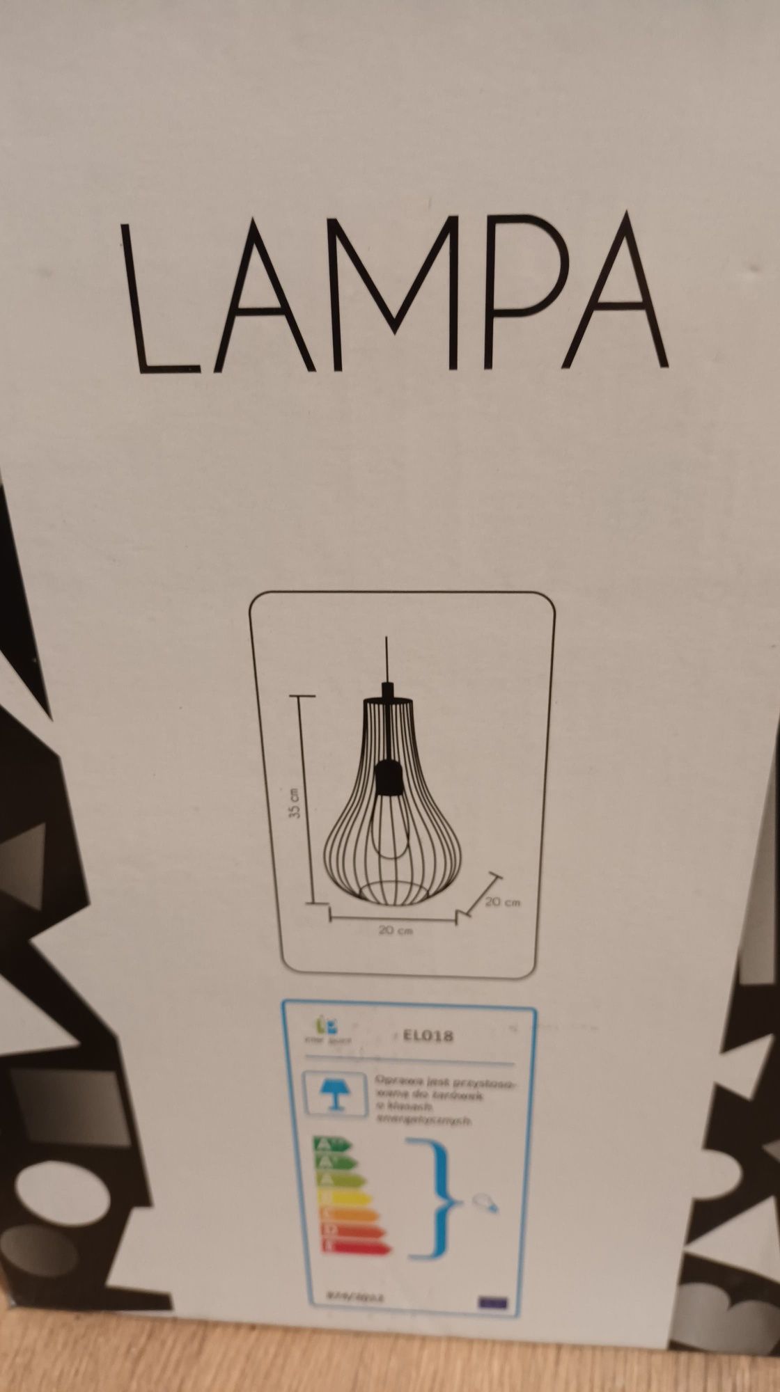 Lampa czarna metalowa loft z żarówką
