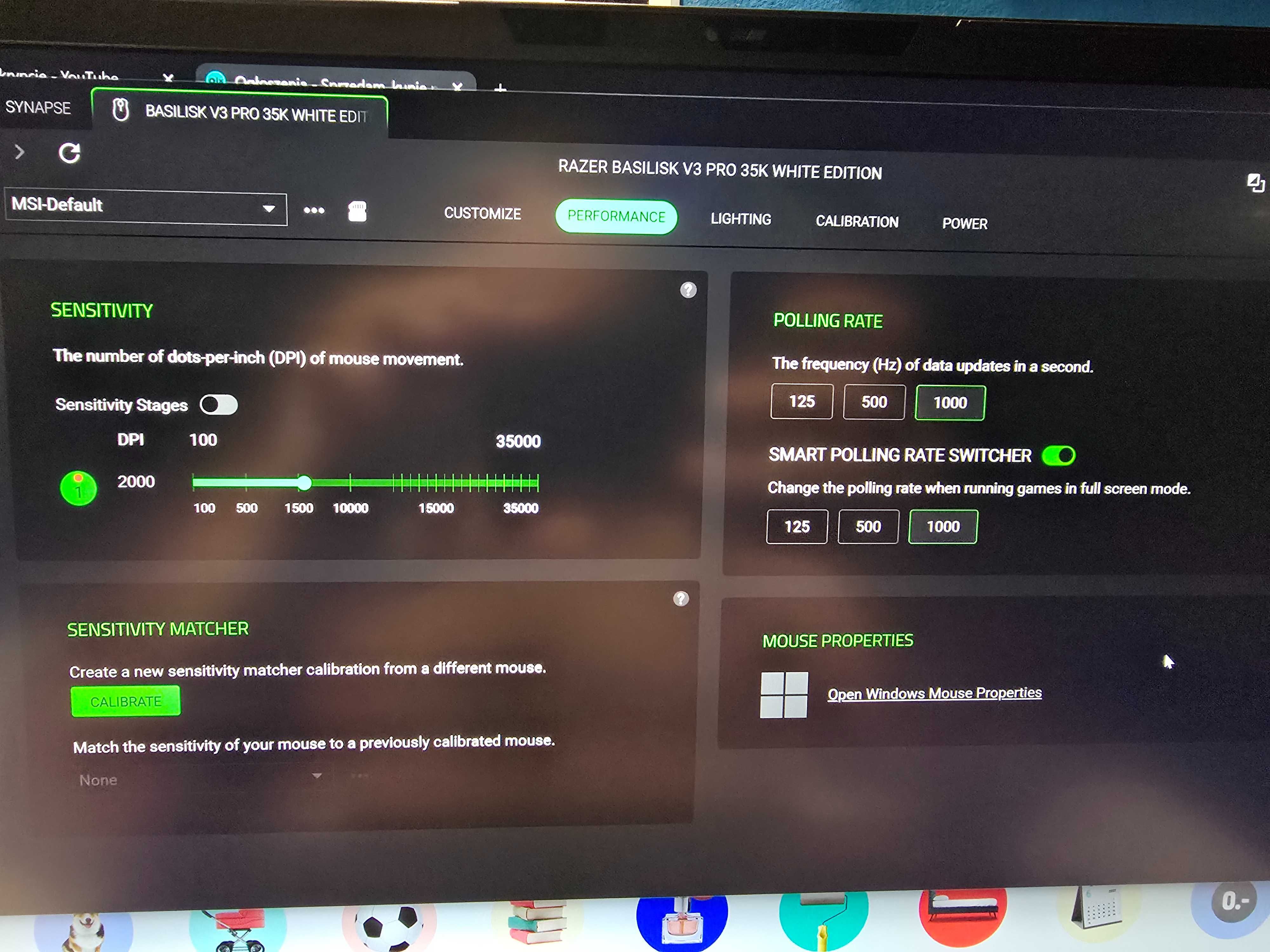 Mysz RAZER Basilisk V3 Pro 35K Biały