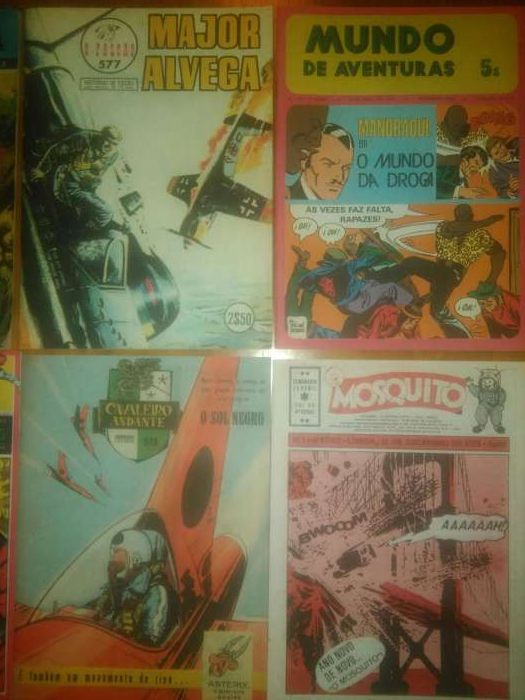 Conjunto de revistas antigas BD