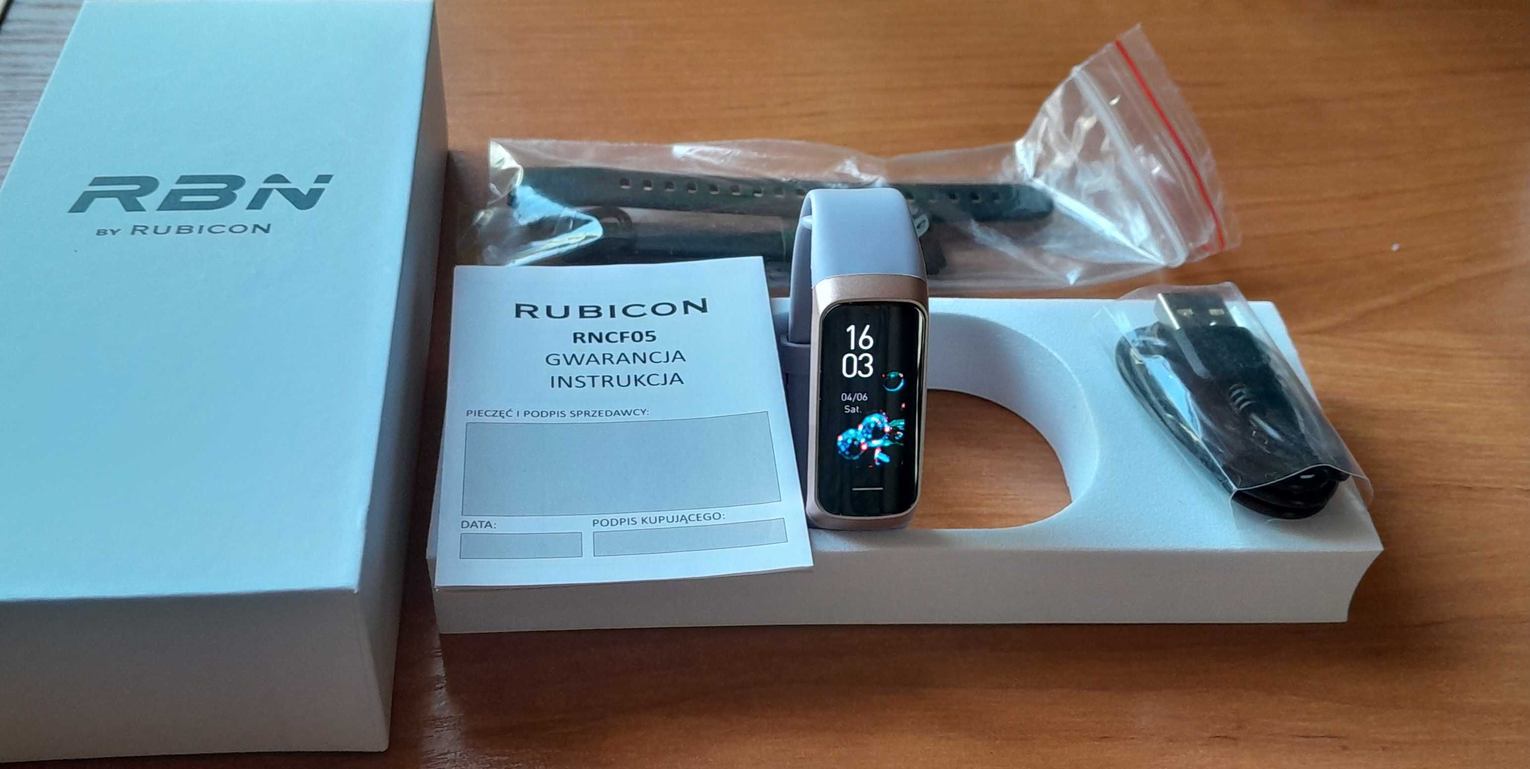 Smartband Rubicon RNCF05 Fioletowy + dodatkowy pasek