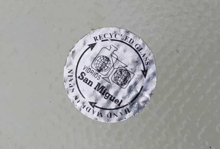 Prato Grande em Vidro Martelado