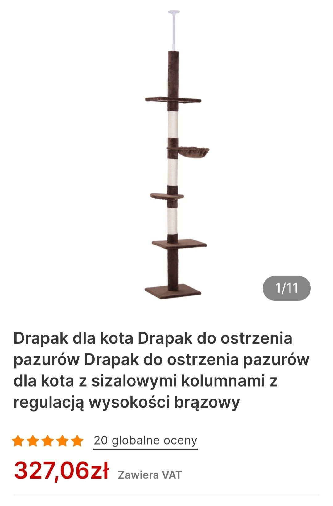 Drapak dla kota 230-260 cm