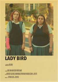 PIĘKNY plakat filmowy vintage LADY BIRD