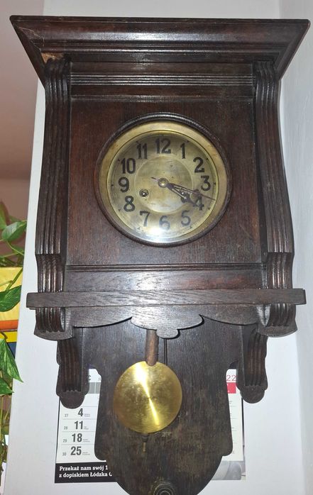 Stary zegar ścienny Gustav Becker