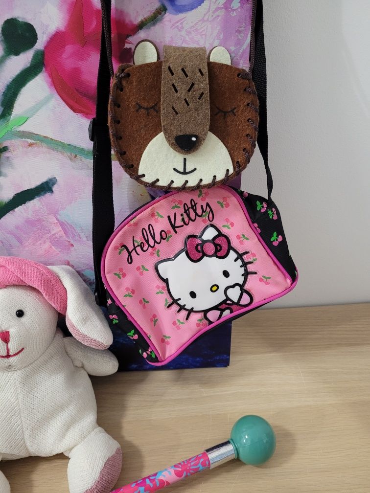 Zestaw dla dziewczynki torebka plecak królik Hello Kitty Barbie