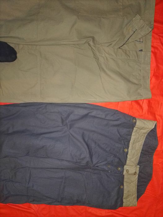 Новые ватные с брезентовым съёмным верхом.