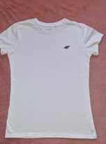 4 szt koszulki  tshirt 4f rozm.158 białe i 140 granat