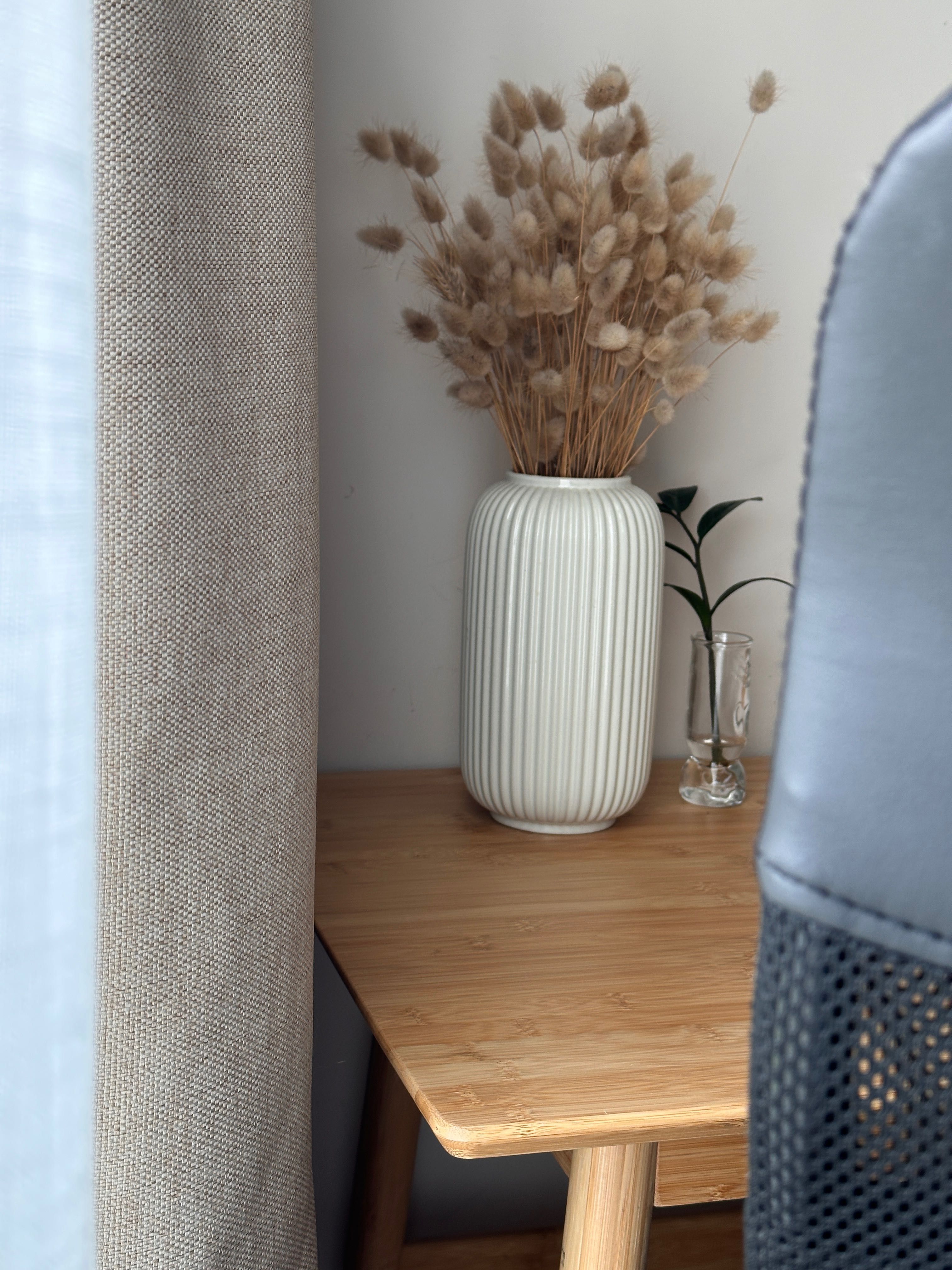 Stół biurko stolik S55 x D105 x W75 cm bambusowy w stylu japandi