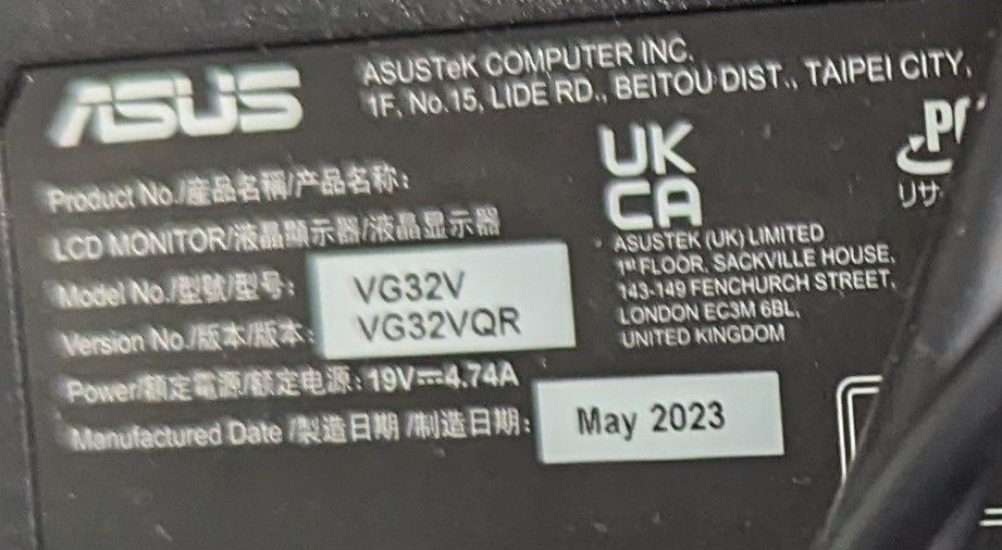 Monitor 32 Asus TUF VG32VQR Gwarancja