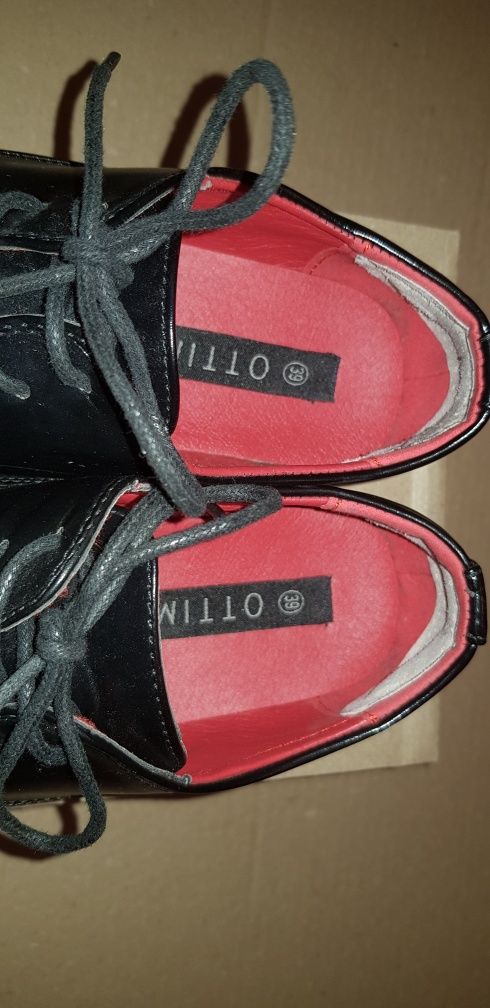 Buty na komunię, wesele itp, eleganckie czarne