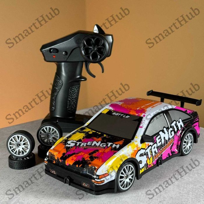 Дрифт машинка на пульті управління Strength Рожева. Машинка для дрифту
