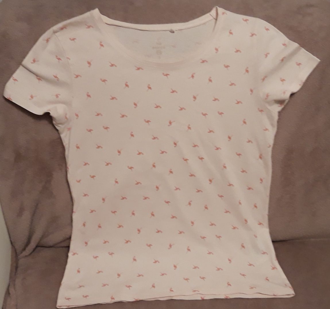 Dziewczęca bluzka z flamingami - C&A