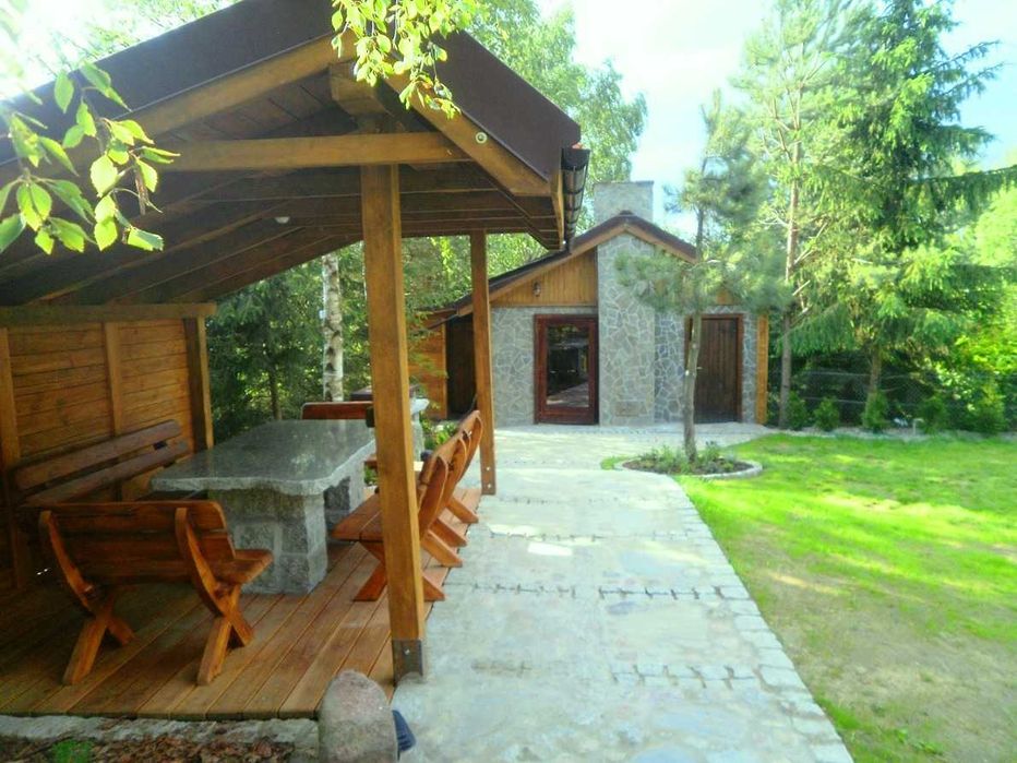 willa nad jeziorem własna linia brzegowa pomost łódka sauna wędkowanie