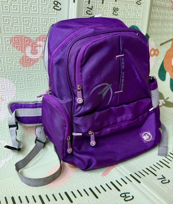 Фіолетовий шкільний рюкзак Yes з ортопедичною спинкою