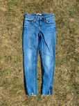 Spodnie jeansy damskie Zara slim 36 S niebieski woman fashion style