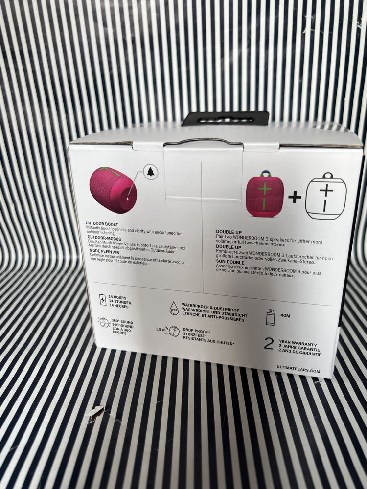 Акустика Ultimate Ears Wonderboom 3 Hyper Pink (984-001831)