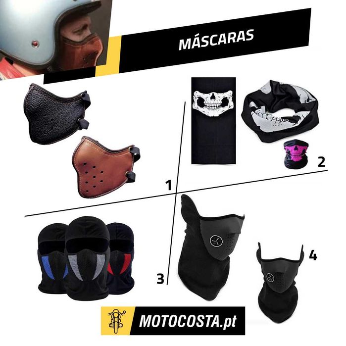 Máscaras e Balaclavas Moto - Proteção e Conforto - MOTOCOSTA