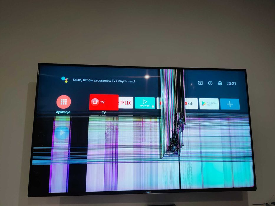 Telewizor SONY BRAVIA LCD 4K HDR KD-55XE9305 55 cali uszkodzony