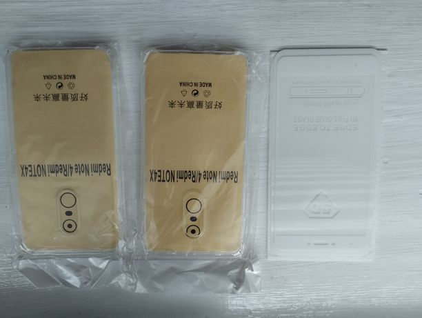 Чехол Redmi Note 4/Redmi Note 4X+ Защитное стекло Redmi Note 4x