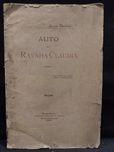 Auto da Rainha Cláudia 1897 Júlio Dantas 1ª Edição