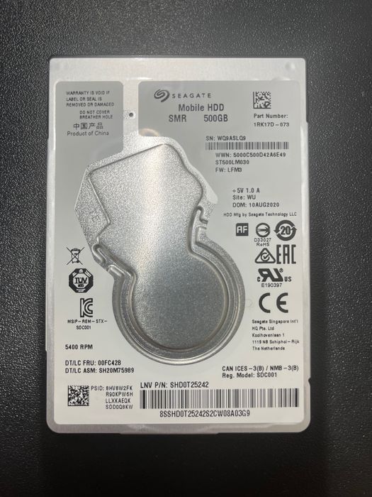 Жорсткий диск seagate HDD 500 gb