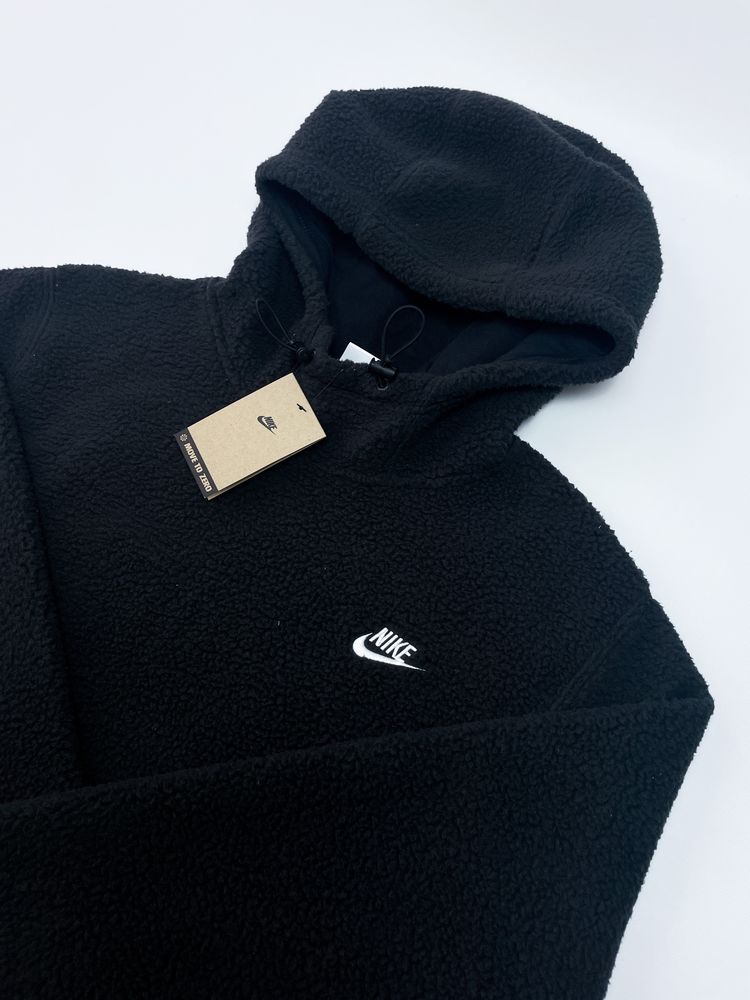 Оригінал! Худі Nike Sherpa чорне (М/L) Нове з бірками!